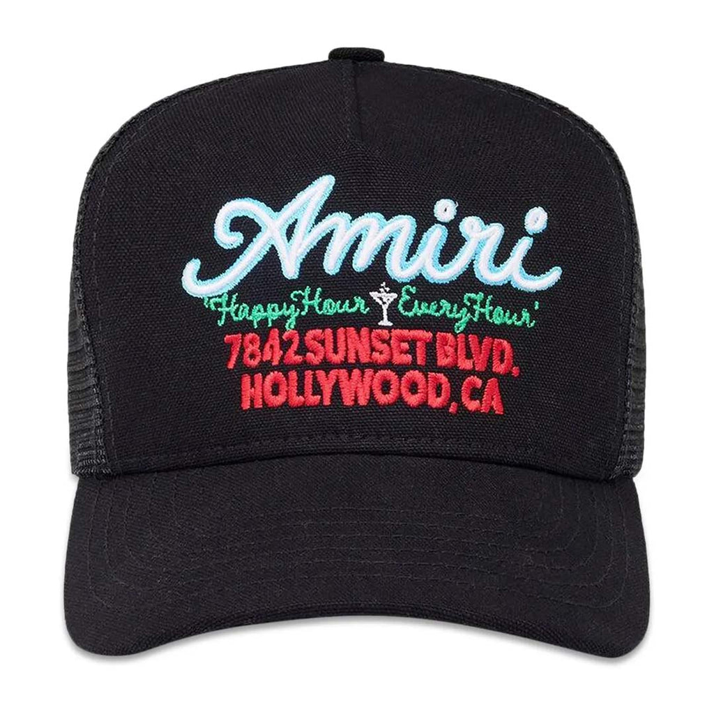 Amiri Neon Lights Trucker Hat Black by Amiri - NWAHYPE No.1 for streetwear Hats in USA