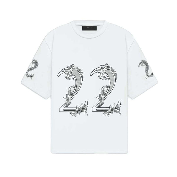 Amiri Oversized 22 Tee White by Amiri - NWAHYPE No.1 for streetwear T-Shirts in USA