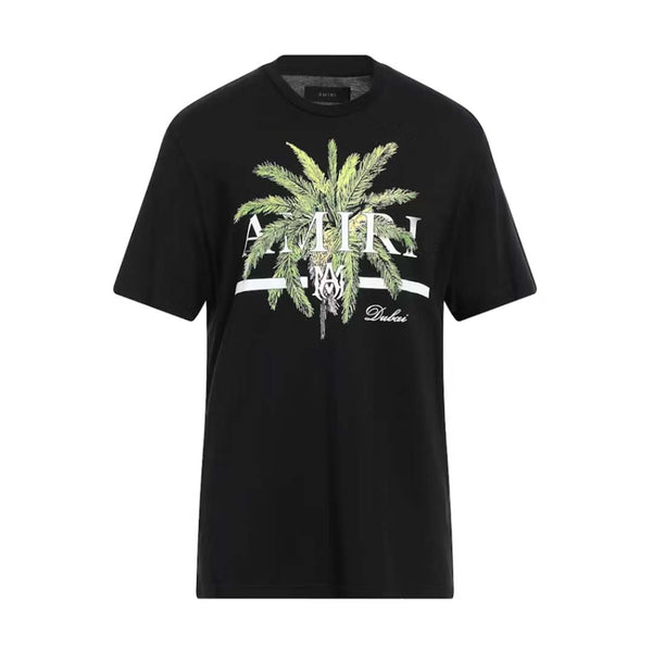 AMIRI Palm Tree Dubai Tee Black Green by Amiri - NWAHYPE No.1 for streetwear T-Shirts in USA