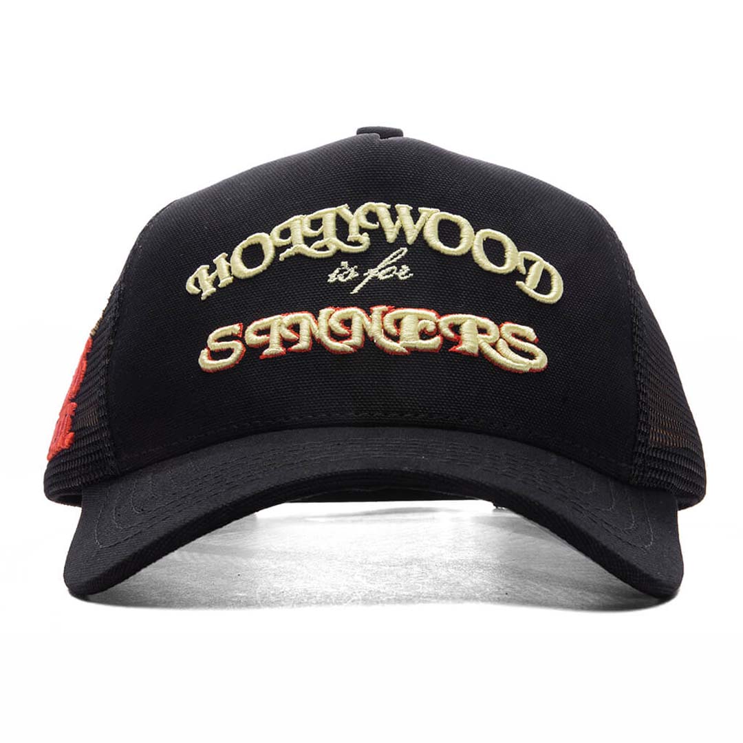 Amiri Sinners Trucker Hat Black by Amiri - NWAHYPE No.1 for streetwear Hats in USA