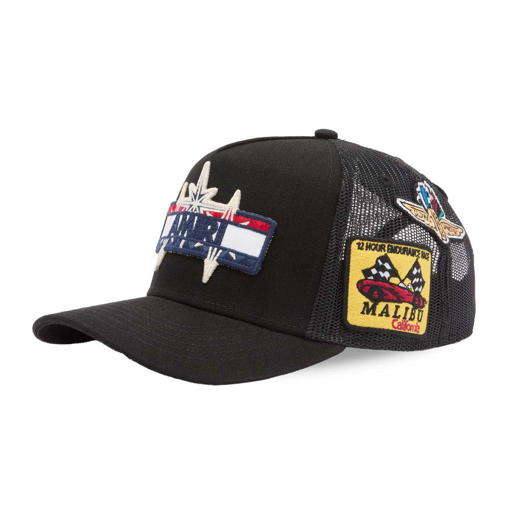 Amiri Station Patch Trucker Hat Black by Amiri - NWAHYPE No.1 for streetwear Hats in USA