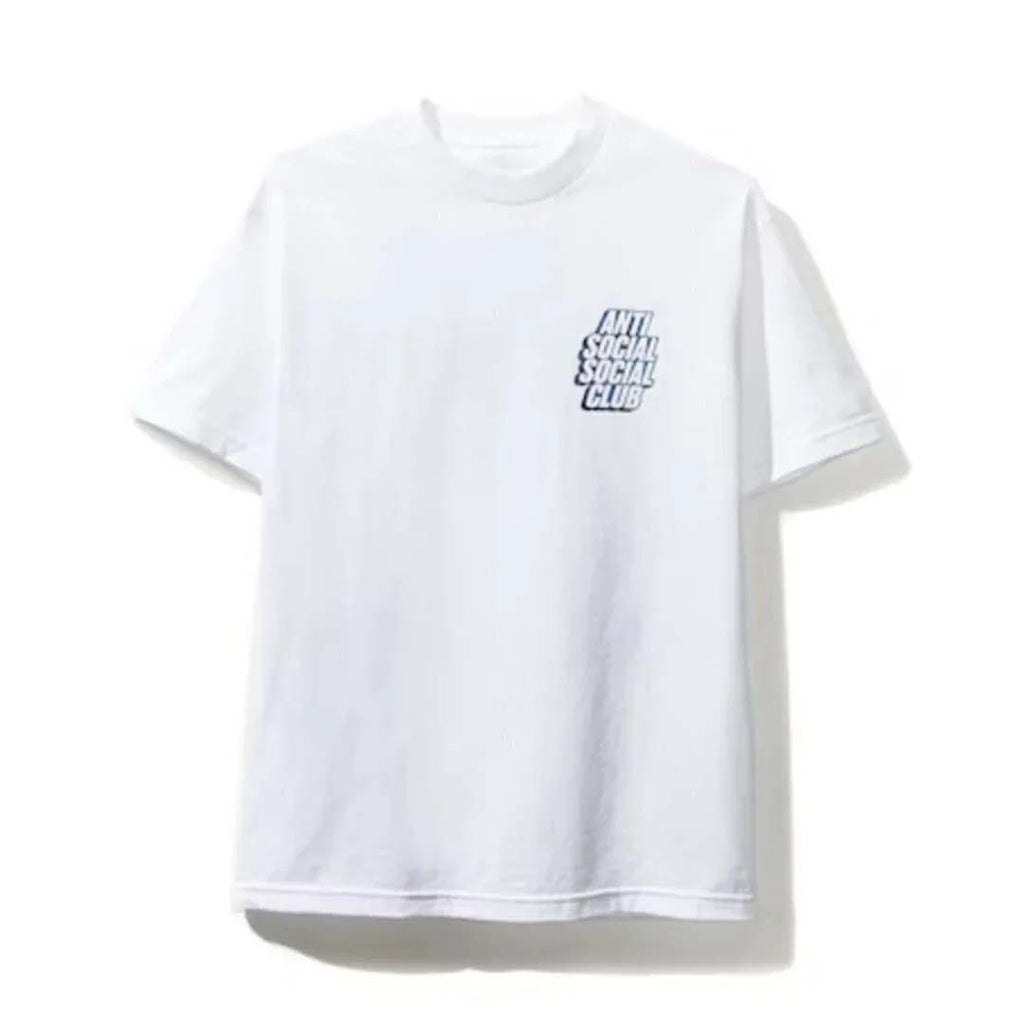 Anti Social Social Club Blocked Plaid White Blue Tee by Anti Social Social Club - NWAHYPE No.1 for streetwear T-Shirts in USA