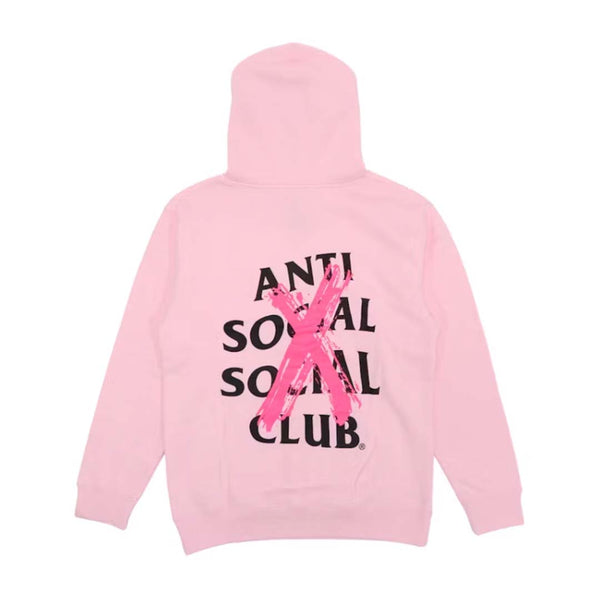 Anti Social Social Club Cancelled Hoodie Pink Black by Anti Social Social Club - NWAHYPE No.1 for streetwear Hoodies in USA