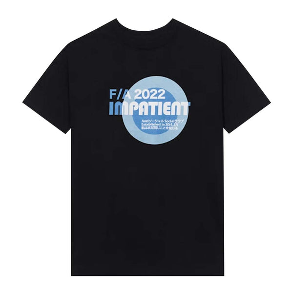 Anti Social Social Club Impatient Tee 'Black' by Anti Social Social Club - NWAHype No.1 for streetwear T-Shirts in USA