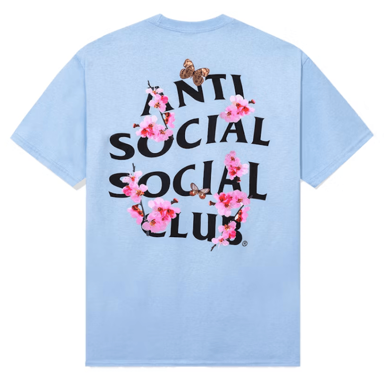 Anti Social Social Club Kkoch Tee Blue by Anti Social Social Club - NWAHYPE No.1 for streetwear T-Shirts in USA