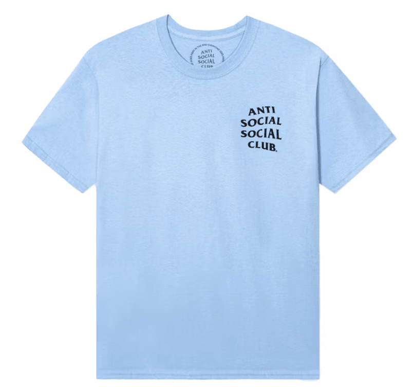 Anti Social Social Club Kkoch Tee Blue by Anti Social Social Club - NWAHYPE No.1 for streetwear T-Shirts in USA