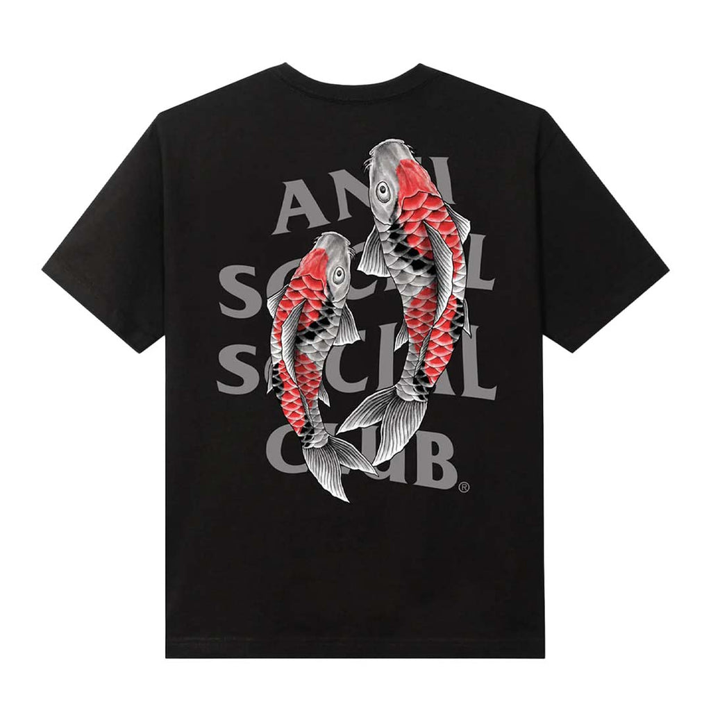 Anti Social Social Club Koi Black Tee by Anti Social Social Club - NWAHYPE No.1 for streetwear T-Shirts in USA
