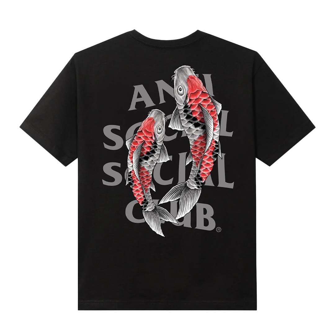 Anti Social Social Club Koi Black Tee by Anti Social Social Club - NWAHYPE No.1 for streetwear T-Shirts in USA
