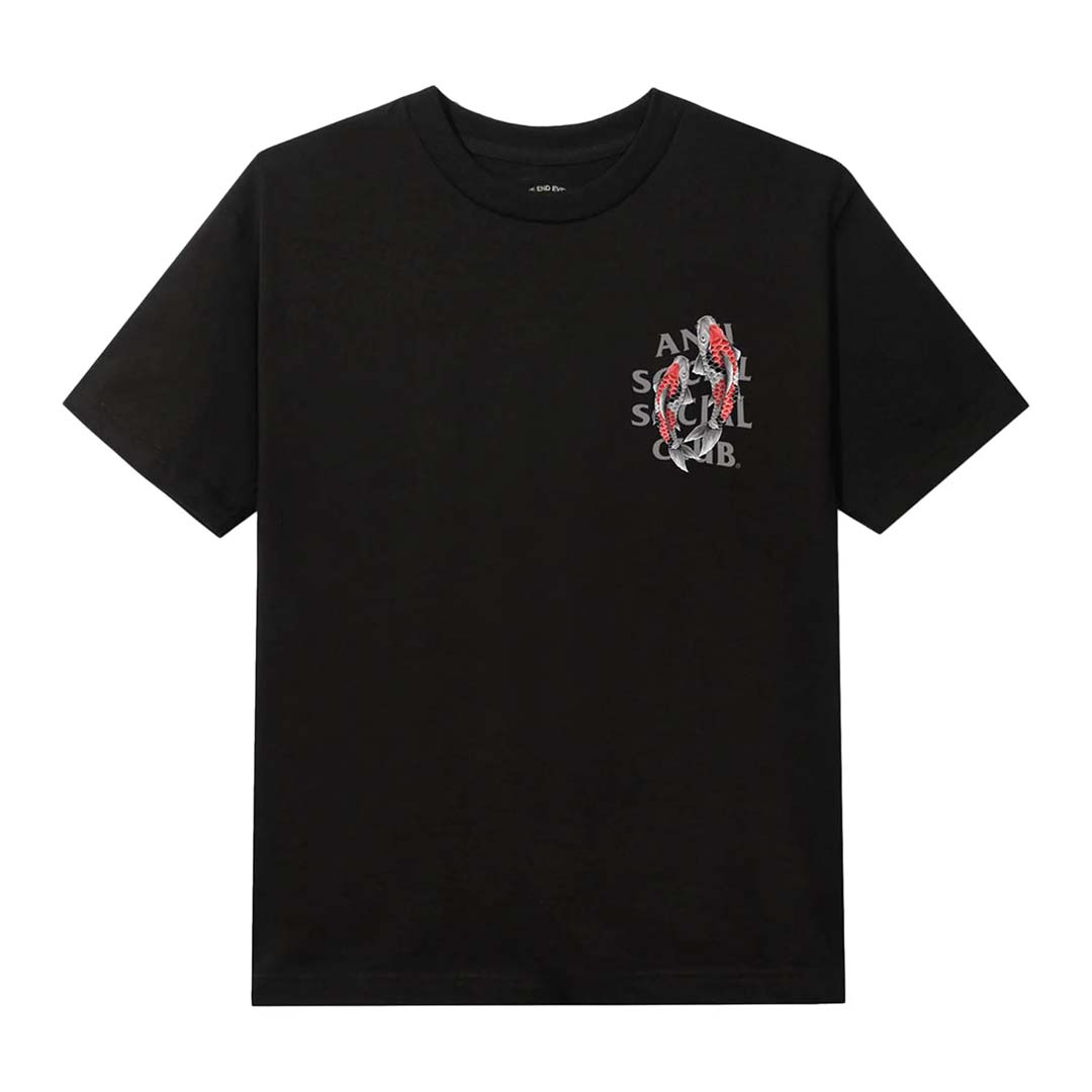 Anti Social Social Club Koi Garden 3M Black Tee by Anti Social Social Club - NWAHYPE No.1 for streetwear T-Shirts in USA