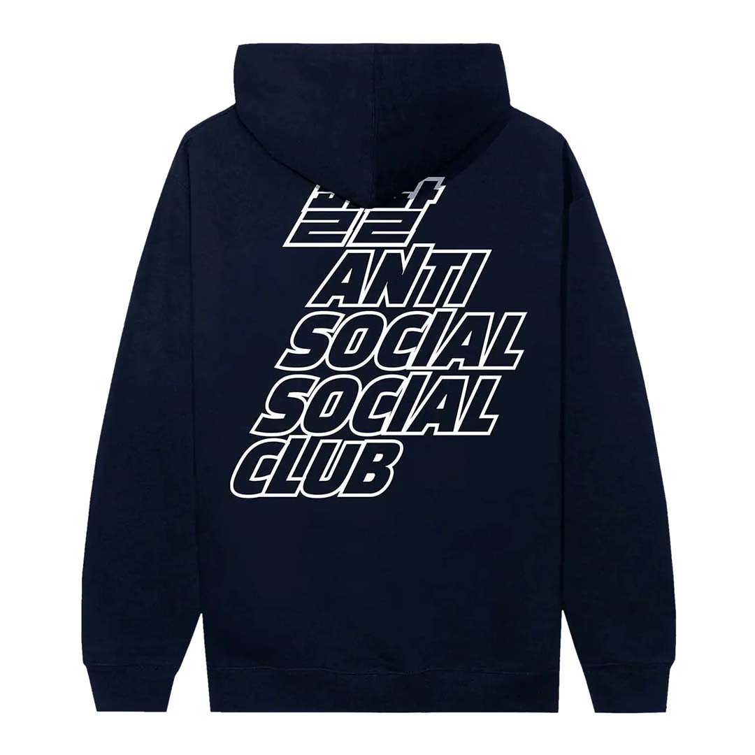 Anti Social Social Club Midnight Club Hoodie 'Navy' by Anti Social Social Club - NWAHYPE No.1 for streetwear Hoodies in USA