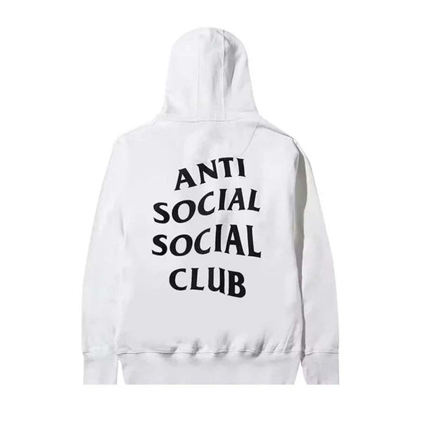 Anti Social Social Club Mind Games Logo Hoodie White Black by Anti Social Social Club - NWAHYPE No.1 for streetwear Hoodies in USA