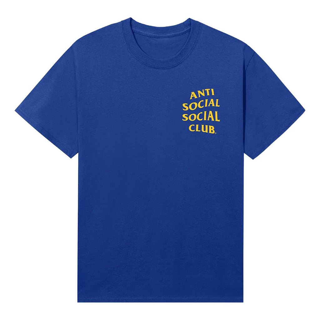 Anti Social Social Club Mind Games Royal Blue Yellow Tee by Anti Social Social Club - NWAHYPE No.1 for streetwear T-Shirts in USA