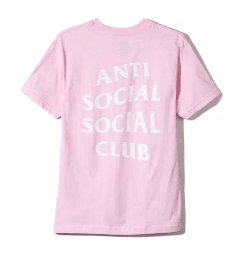 Anti Social Social Club Mind Games Tee Light Pink by Anti Social Social Club - NWAHYPE No.1 for streetwear T-Shirts in USA