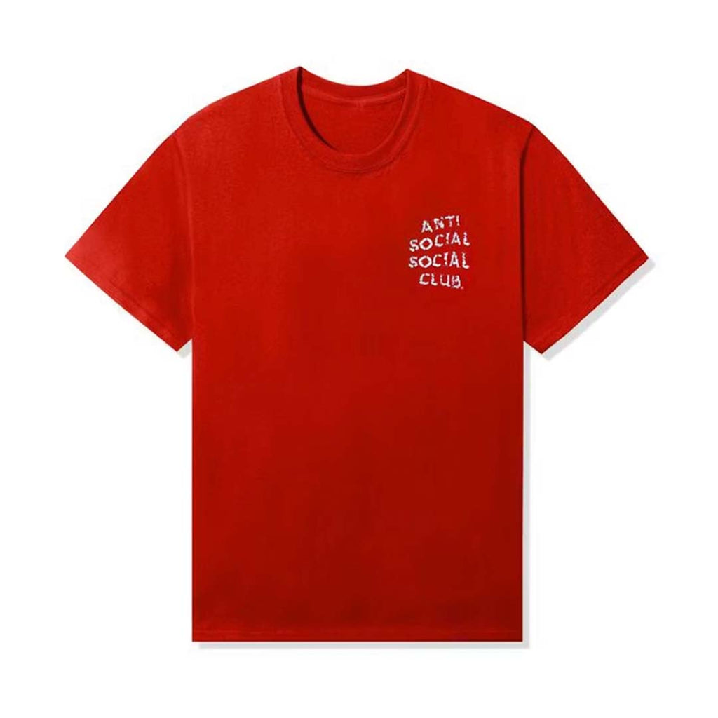 Anti Social Social Club Partly Cloudy Red Tee by Anti Social Social Club - NWAHYPE No.1 for streetwear T-Shirts in USA