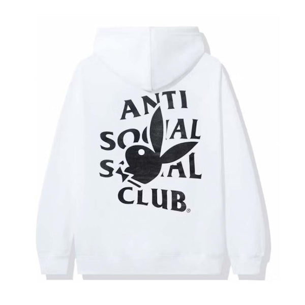 Anti Social Social Club Playboy Hoodie White Black by Anti Social Social Club - NWAHYPE No.1 for streetwear Hoodies in USA