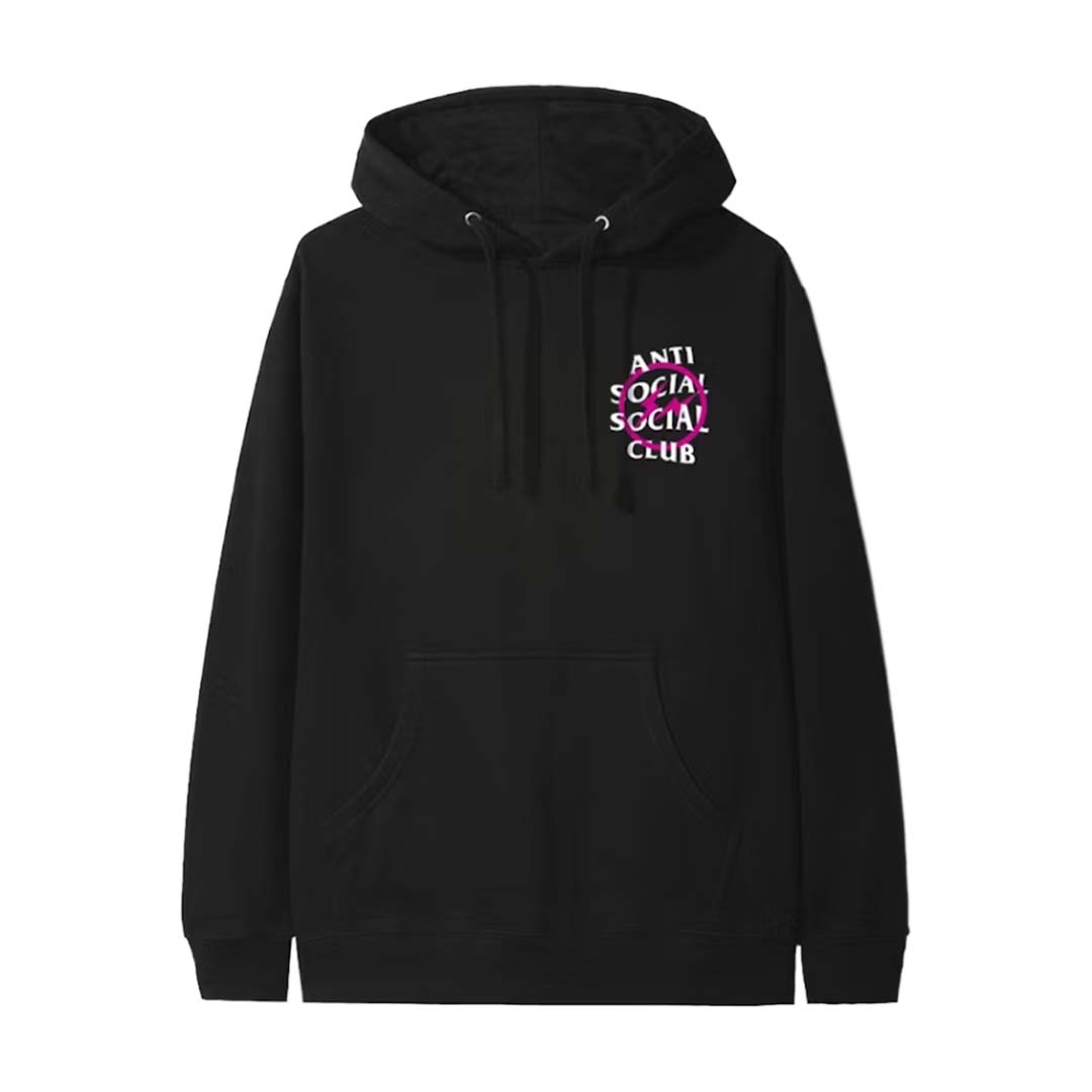 Anti Social Social Club x Fragment Pink Bolt Hoodie by Anti Social Social Club - NWAHype 1 for streetwear Hoodies in USA