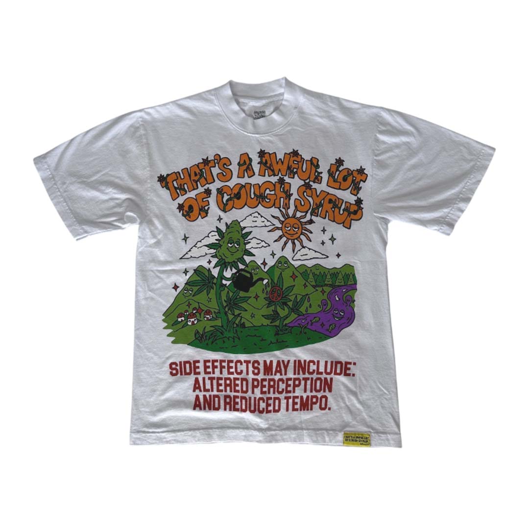 Awful Lot of Cough Syrup 4/20 Buds Tee White by Awful Lot of Cough Syrup - NWAHYPE No.1 for streetwear T-Shirts in USA
