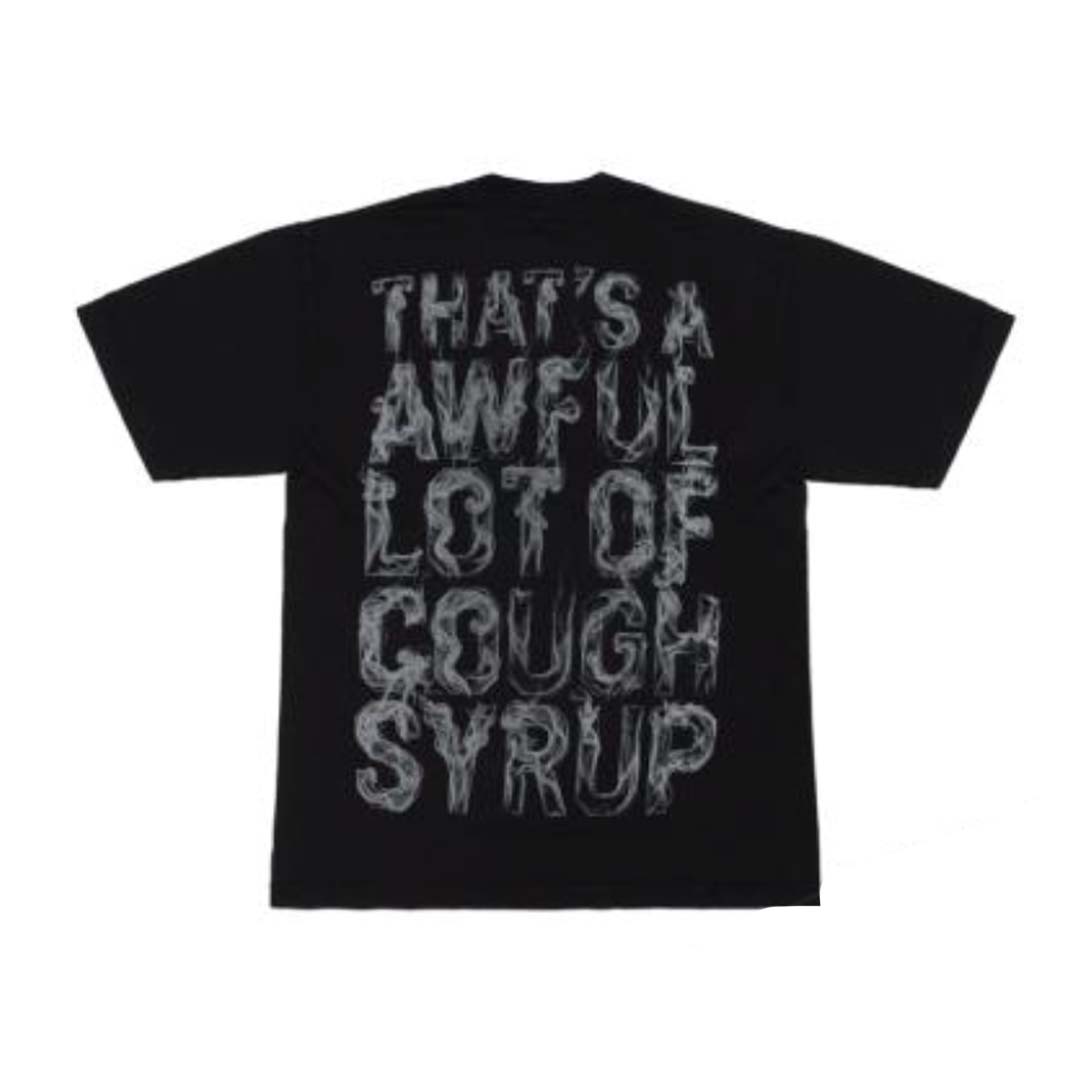 Awful Lot of Cough Syrup Black Smoke Spell Out Tee by Awful Lot of Cough Syrup - NWAHYPE No.1 for streetwear T-Shirts in USA