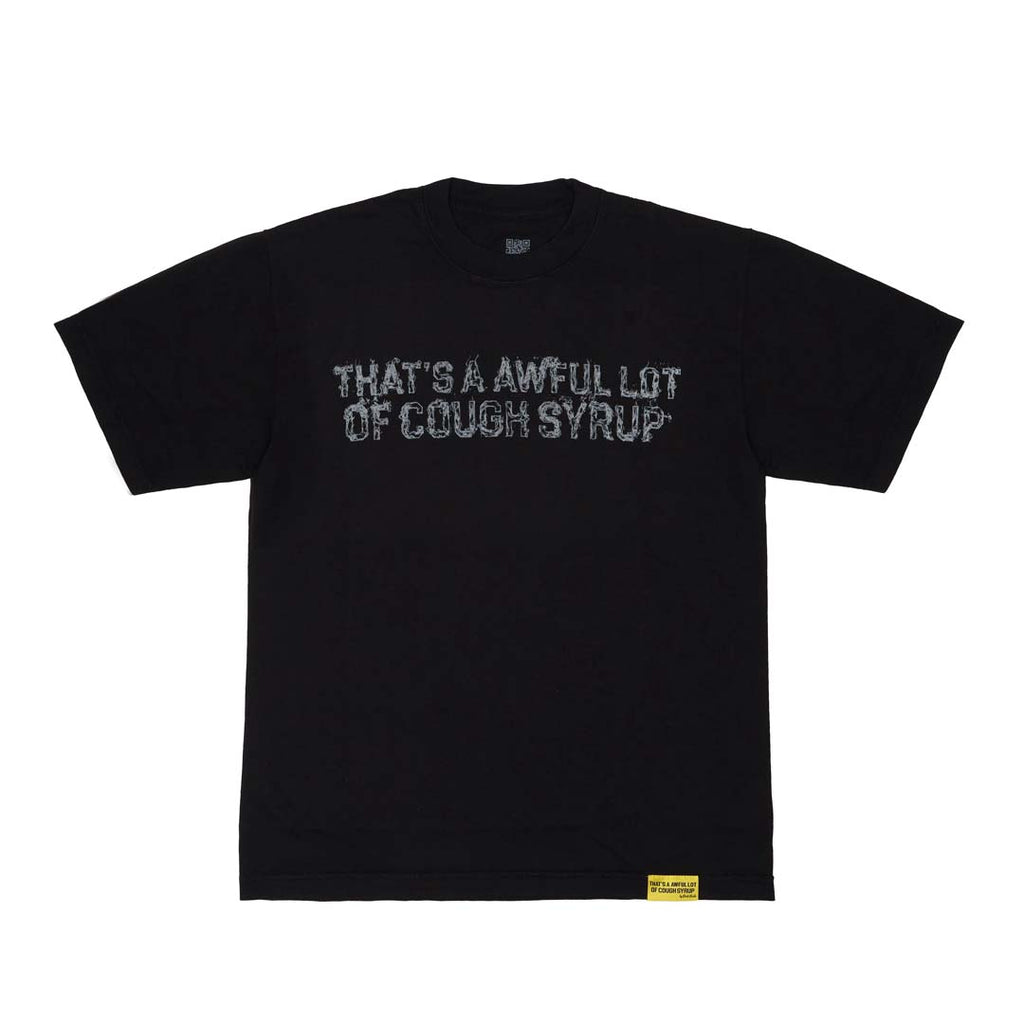 Awful Lot of Cough Syrup Black Smoke Spell Out Tee by Awful Lot of Cough Syrup - NWAHYPE No.1 for streetwear T-Shirts in USA