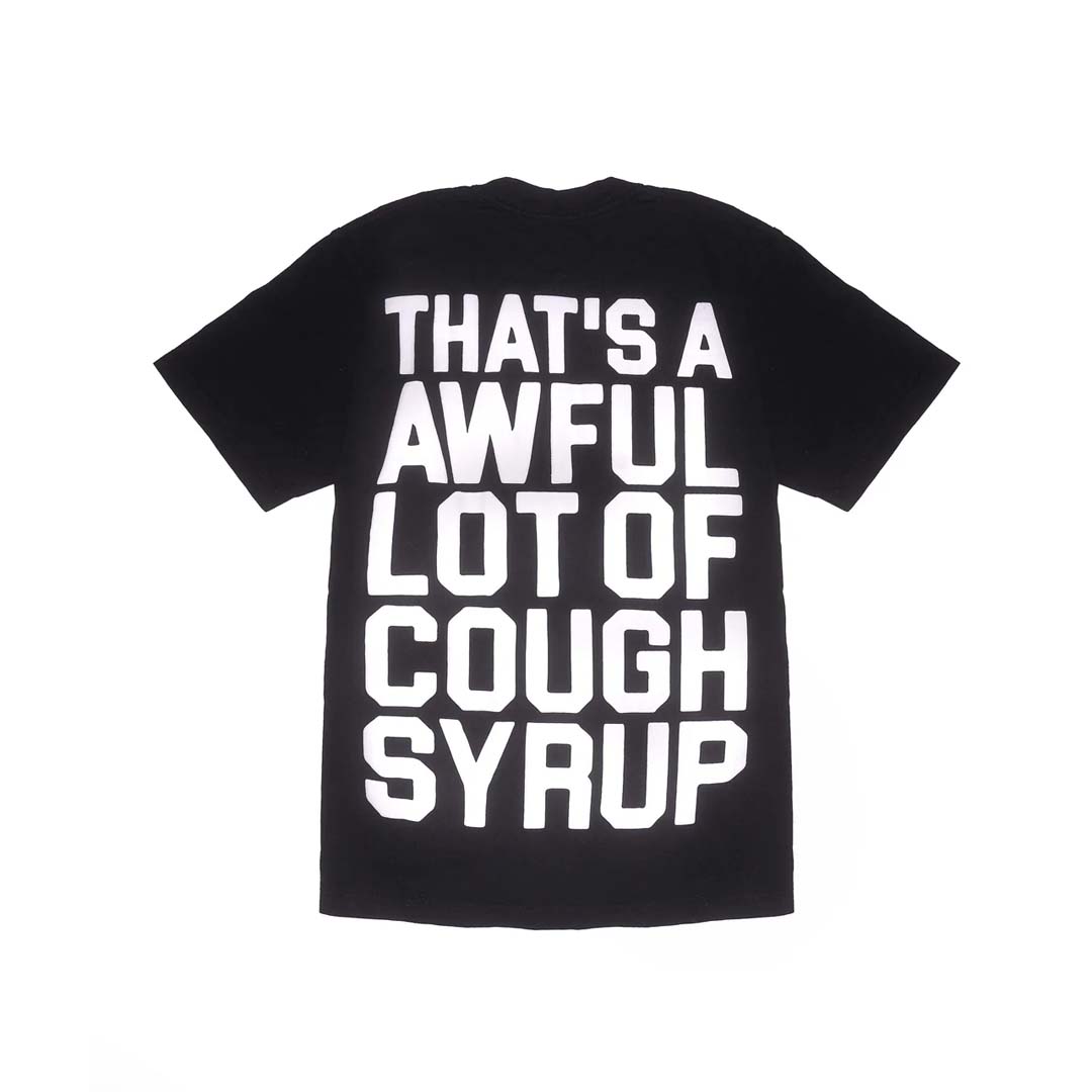 Awful Lot of Cough Syrup Black Spell Out Tee by Awful Lot of Cough Syrup - NWAHYPE No.1 for streetwear T-Shirts in USA