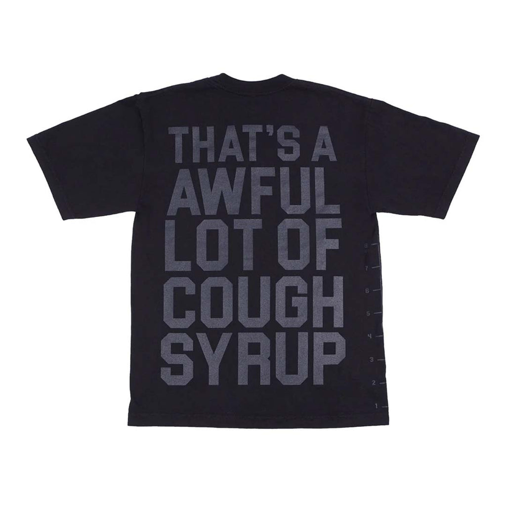 Awful Lot of Cough Syrup Black Tonal Spell Out Tee by Awful Lot of Cough Syrup - NWAHYPE No.1 for streetwear T-Shirts in USA