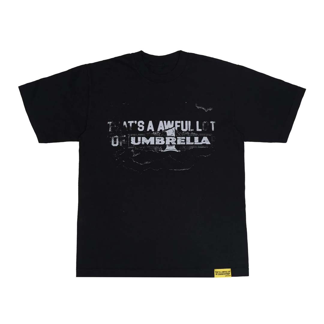 Awful Lot of Cough Syrup Black Umbrella Tee by Awful Lot of Cough Syrup - NWAHYPE No.1 for streetwear T-Shirts in USA