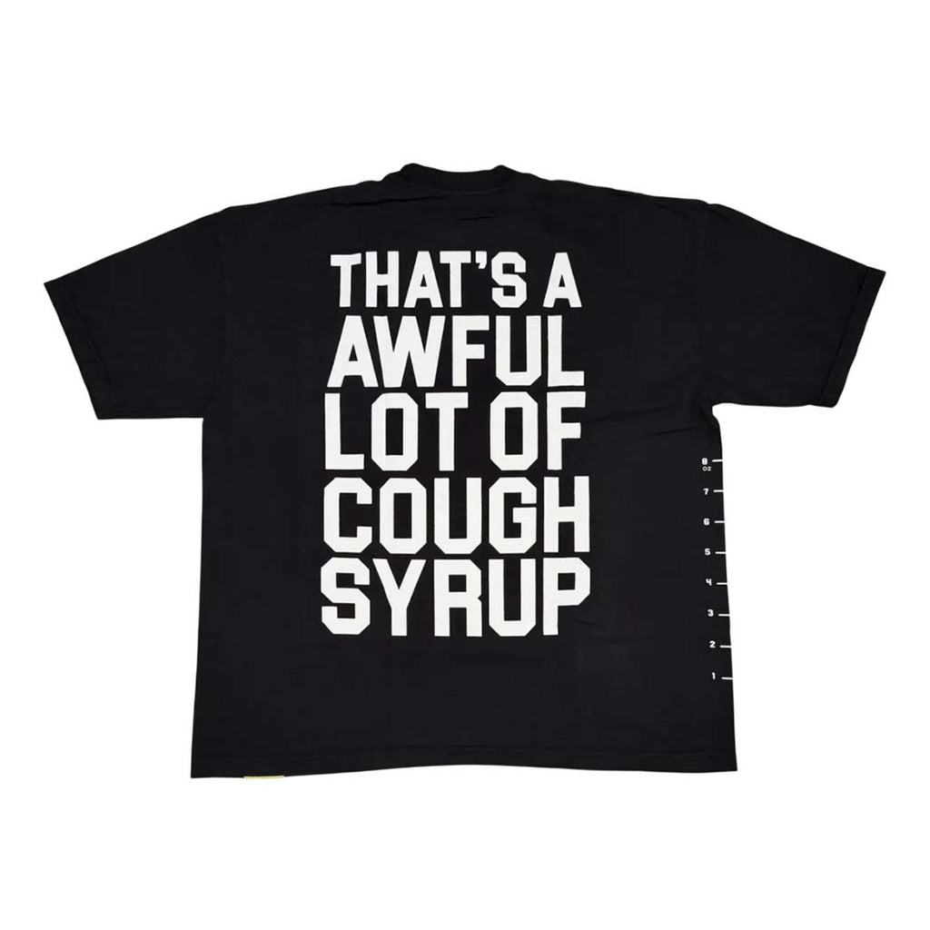 Awful Lot of Cough Syrup Black White Spell Out Measurements Tee by Awful Lot of Cough Syrup - NWAHYPE No.1 for streetwear T-Shirts in USA