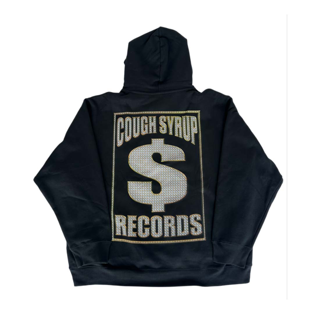 Awful Lot of Cough Syrup Bling Logo Hoodie Black by Awful Lot of Cough Syrup - NWAHYPE No.1 for streetwear Hoodies in USA