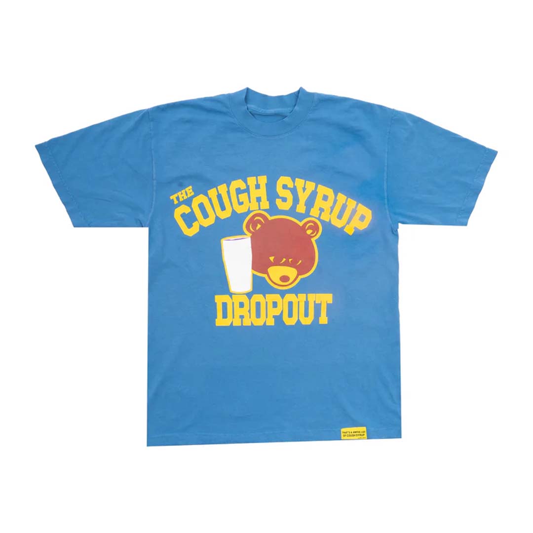 Awful Lot of Cough Syrup College Dropout Tee Baby Blue by Awful Lot of Cough Syrup - NWAHYPE No.1 for streetwear T-Shirts in USA