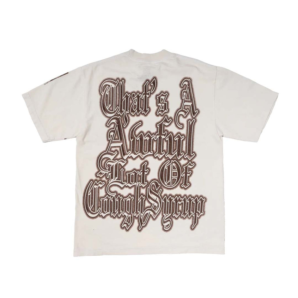 Awful Lot of Cough Syrup Cupid Tattoo Cream Brown by Awful Lot of Cough Syrup - NWAHYPE No.1 for streetwear T-Shirts in USA