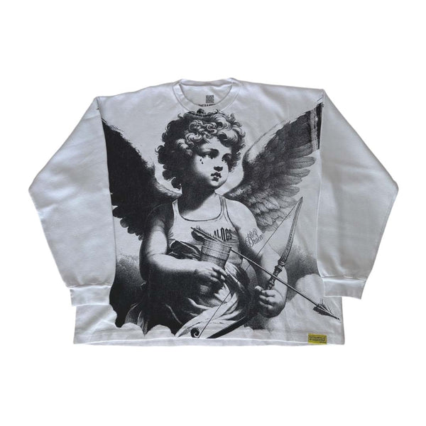 Awful Lot of Cough Syrup Cupid Tattoo Thermal Long Sleeve Tee by Awful Lot of Cough Syrup - NWAHYPE No.1 for streetwear T-Shirts in USA