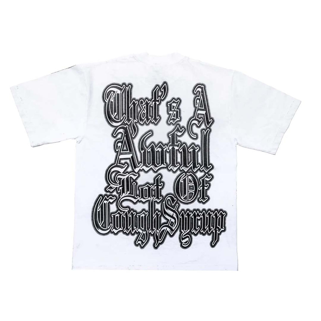 Awful Lot of Cough Syrup Cupid Tattoo White Black by Awful Lot of Cough Syrup - NWAHYPE No.1 for streetwear T-Shirts in USA