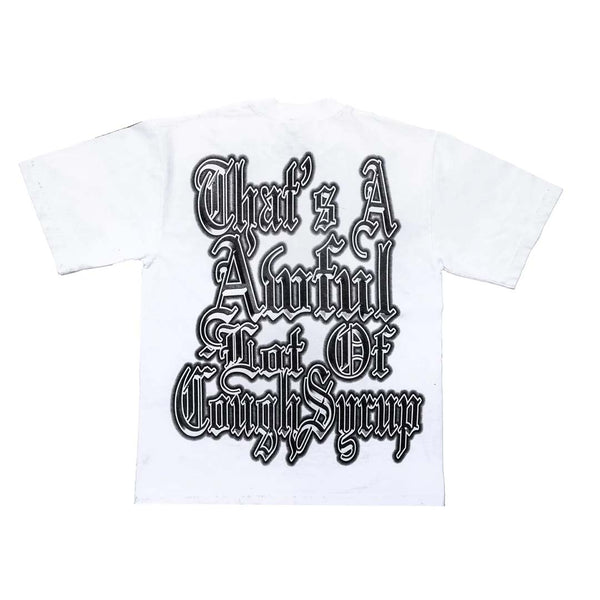 Awful Lot of Cough Syrup Cupid Tattoo White Black by Awful Lot of Cough Syrup - NWAHYPE No.1 for streetwear T-Shirts in USA