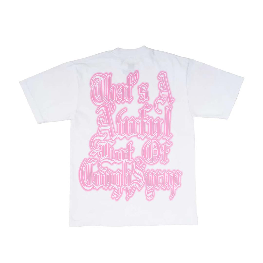 Awful Lot of Cough Syrup Cupid Tattoo White Pink by Awful Lot of Cough Syrup - NWAHYPE No.1 for streetwear T-Shirts in USA