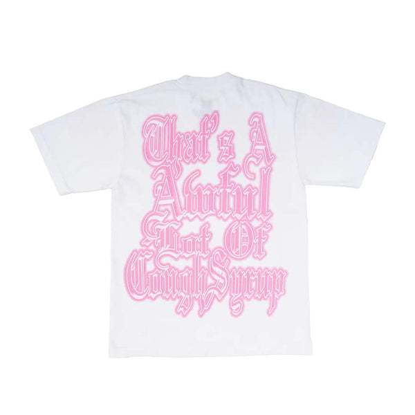 Awful Lot of Cough Syrup Cupid Tattoo White Pink by Awful Lot of Cough Syrup - NWAHYPE No.1 for streetwear T-Shirts in USA