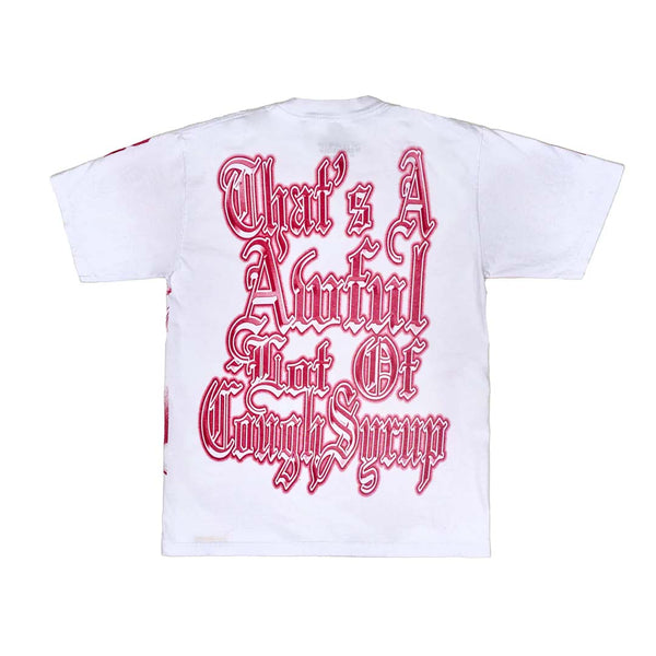 Awful Lot of Cough Syrup Cupid Tattoo White Red by Awful Lot of Cough Syrup - NWAHYPE No.1 for streetwear T-Shirts in USA