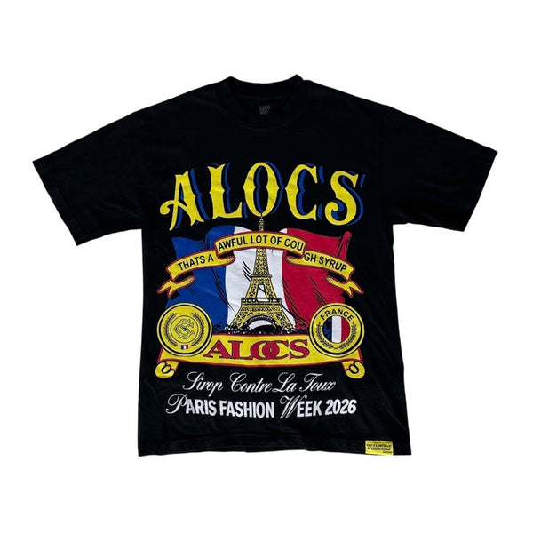 Awful Lot of Cough Syrup Eiffel Tower Tee Black by Awful Lot of Cough Syrup - NWAHYPE No.1 for streetwear T-Shirts in USA