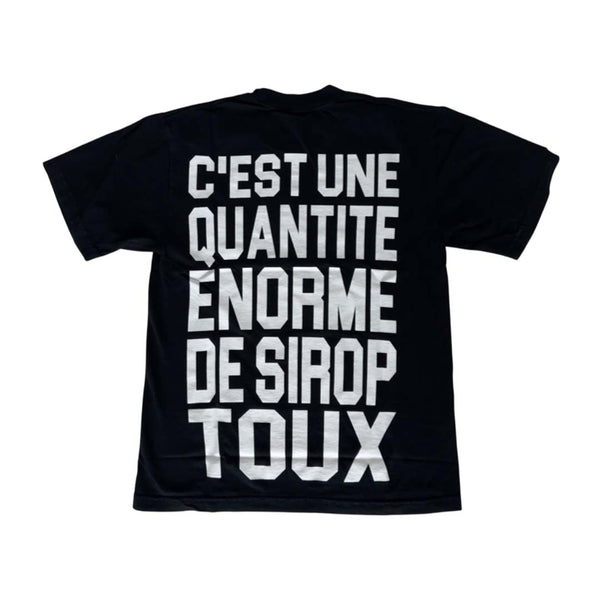 Awful Lot of Cough Syrup French Black Spell Out Tee by Awful Lot of Cough Syrup - NWAHYPE No.1 for streetwear T-Shirts in USA