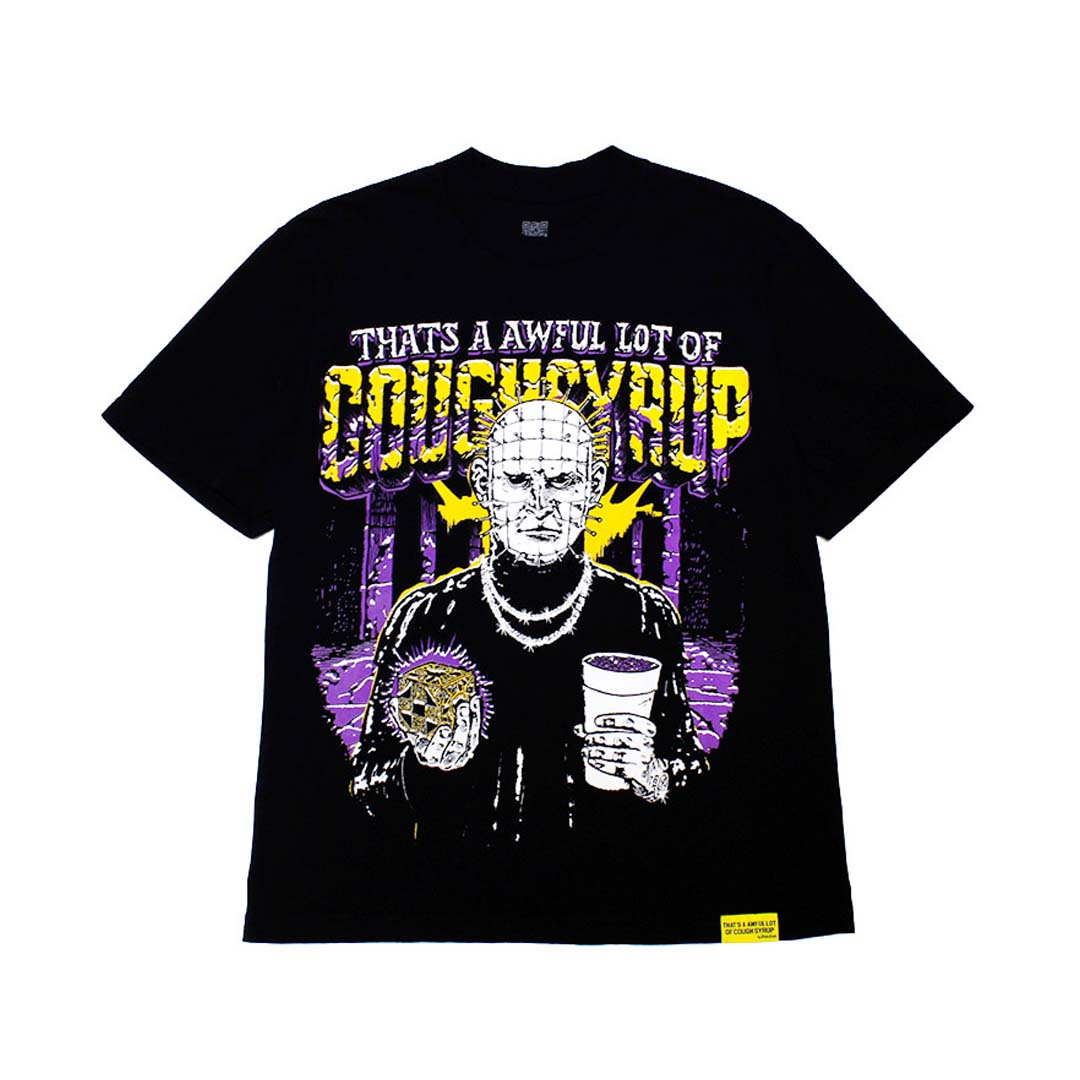 Awful Lot of Cough Syrup Hellraiser Tee Black – NWAHYPE