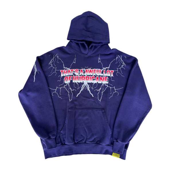 Awful Lot of Cough Syrup Hurricane Hoodie Navy Red by Awful Lot of Cough Syrup - NWAHYPE No.1 for streetwear Hoodies in USA