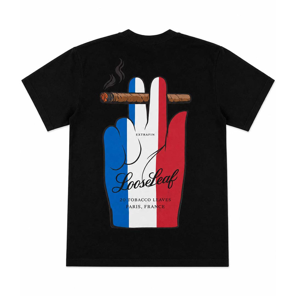 Awful Lot of Cough Syrup I Heart Paris Loose Leaf Black Tee by Awful Lot of Cough Syrup - NWAHYPE No.1 for streetwear T-Shirts in USA