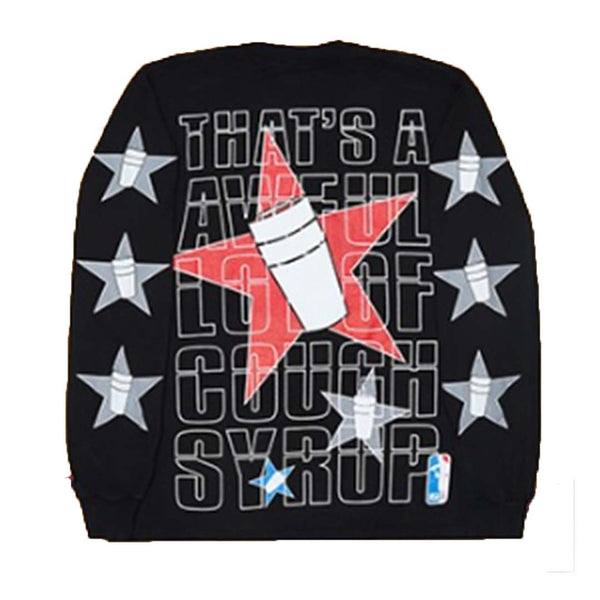 Awful Lot of Cough Syrup National Sippers Association LS Tee Black by Awful Lot of Cough Syrup - NWAHYPE No.1 for streetwear T-Shirts in USA