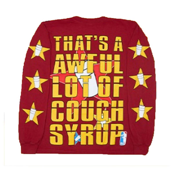 Awful Lot of Cough Syrup National Sippers Association LS Tee Red by Awful Lot of Cough Syrup - NWAHYPE No.1 for streetwear T-Shirts in USA