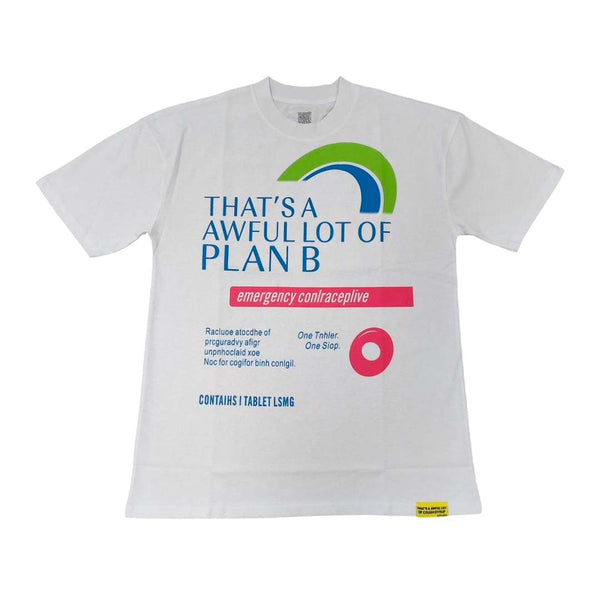 Awful Lot of Cough Syrup Plan B Tee White by Awful Lot of Cough Syrup - NWAHYPE No.1 for streetwear T-Shirts in USA