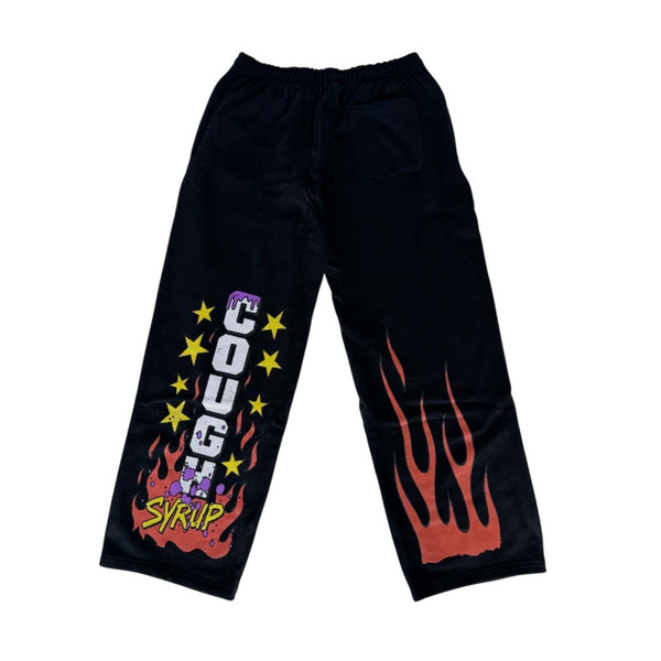 Awful Lot of Cough Syrup Pop Up V2 Black Sweatpants by Awful Lot of Cough Syrup - NWAHYPE No.1 for streetwear Pants in USA