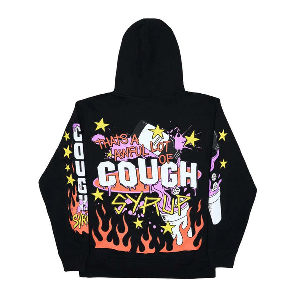 Awful Lot of Cough Syrup Pop Up V2 Hoodie Black by Awful Lot of Cough Syrup - NWAHYPE No.1 for streetwear Hoodies in USA