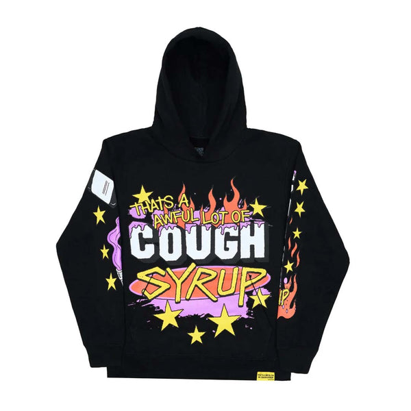 Awful Lot of Cough Syrup Pop Up V2 Hoodie Black by Awful Lot of Cough Syrup - NWAHYPE No.1 for streetwear Hoodies in USA