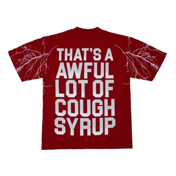 Awful Lot of Cough Syrup Red Hurricane Tee by Awful Lot of Cough Syrup - NWAHYPE No.1 for streetwear T-Shirts in USA