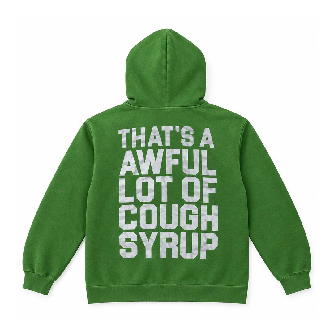 Awful Lot of Cough Syrup Slime Green Hoodie by Awful Lot of Cough Syrup - NWAHYPE No.1 for streetwear Hoodies in USA