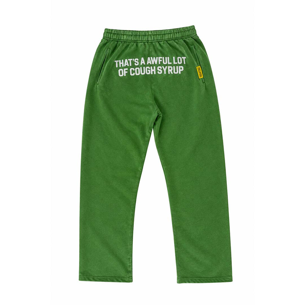 Awful Lot of Cough Syrup Slime Green Sweatpants by Awful Lot of Cough Syrup - NWAHYPE No.1 for streetwear Pants in USA